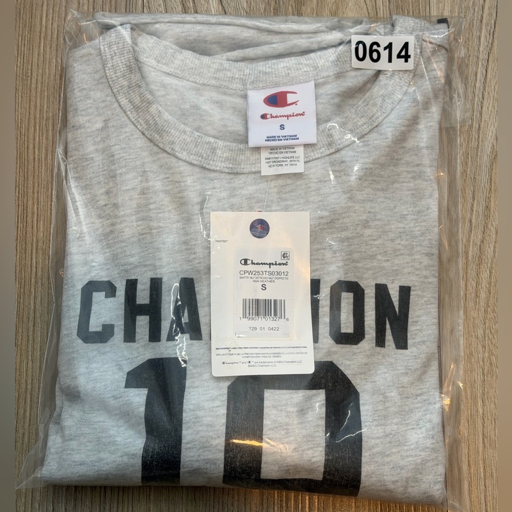 Champion Women's Short Sleeve Cropped T-Shirt - Gray S - Picture 7 of 7